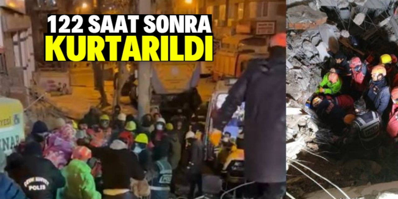 122 saat sonra bir kadın kurtarıldı