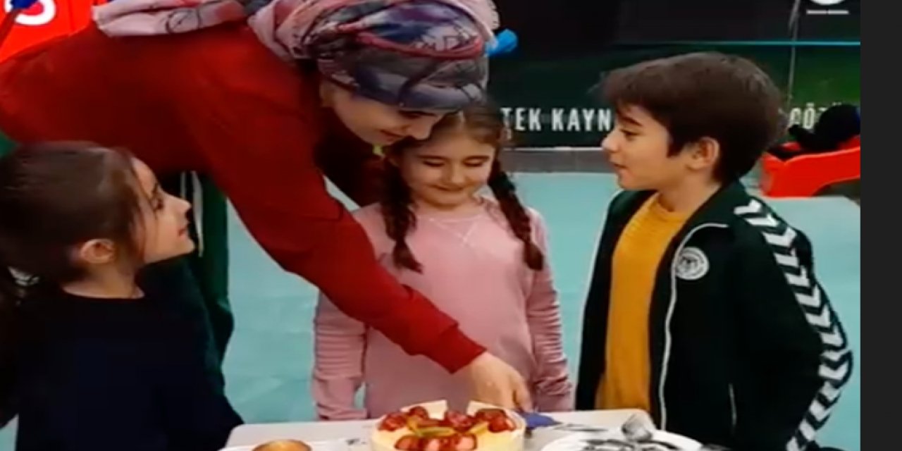 Konyaspor'dan depremzede çocuk için sürpriz doğum günü kutlaması