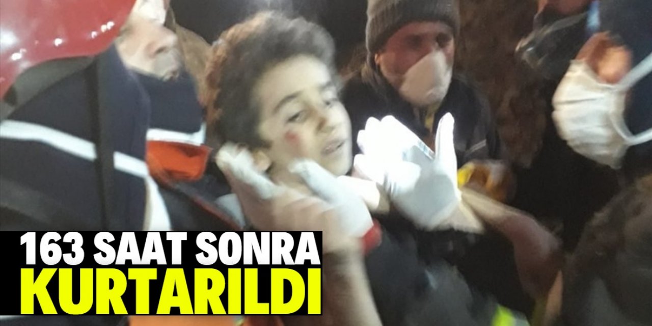 Hatay'da depremden 163 saat sonra 7 yaşındaki çocuk enkazdan sağ çıkarıldı