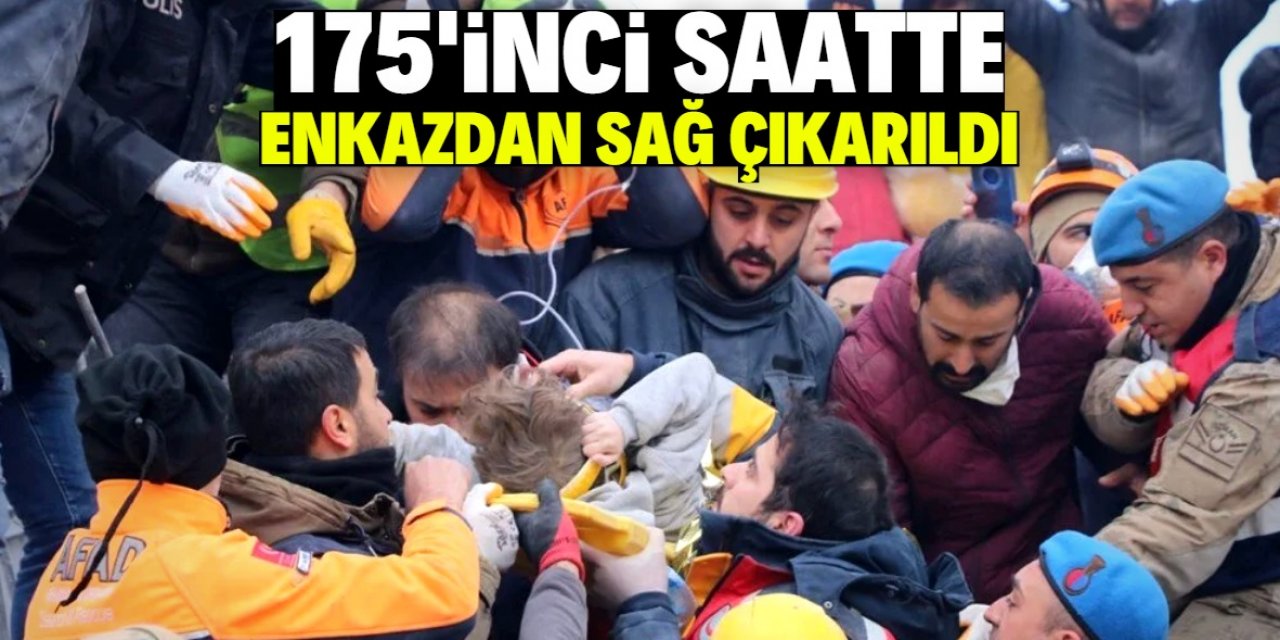 Mucize kurtuluş: 175'inci saat enkazdan sağ çıkarıldı