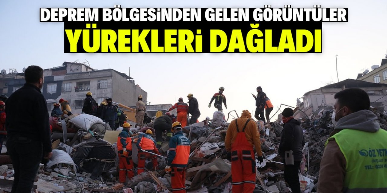 Deprem bölgesinden gelen görüntüler insanın içini yakıyor