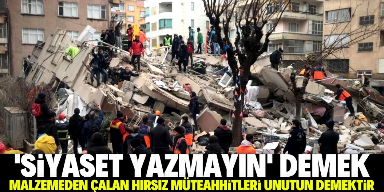 ‘Siyaset yazmayın’