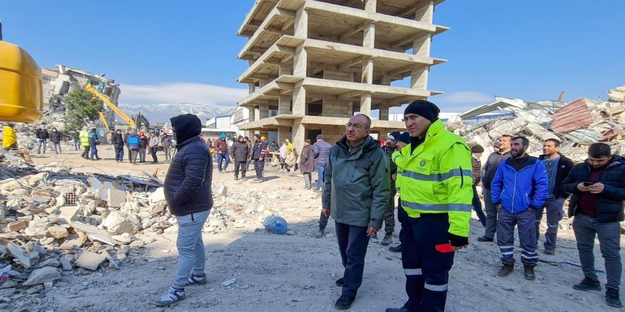 Meram afet bölgesinde aralıksız hizmet sunuyor