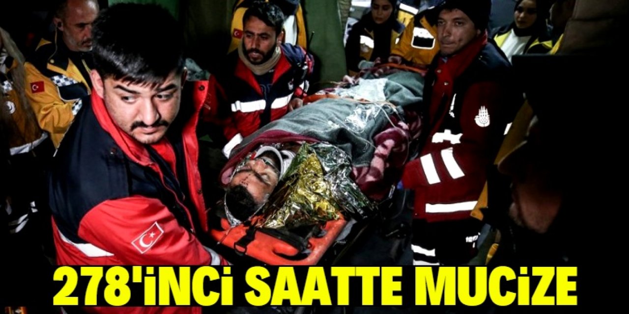 278’inci saatte mucize: 1 kişi deprem enkazından sağ çıkarıldı