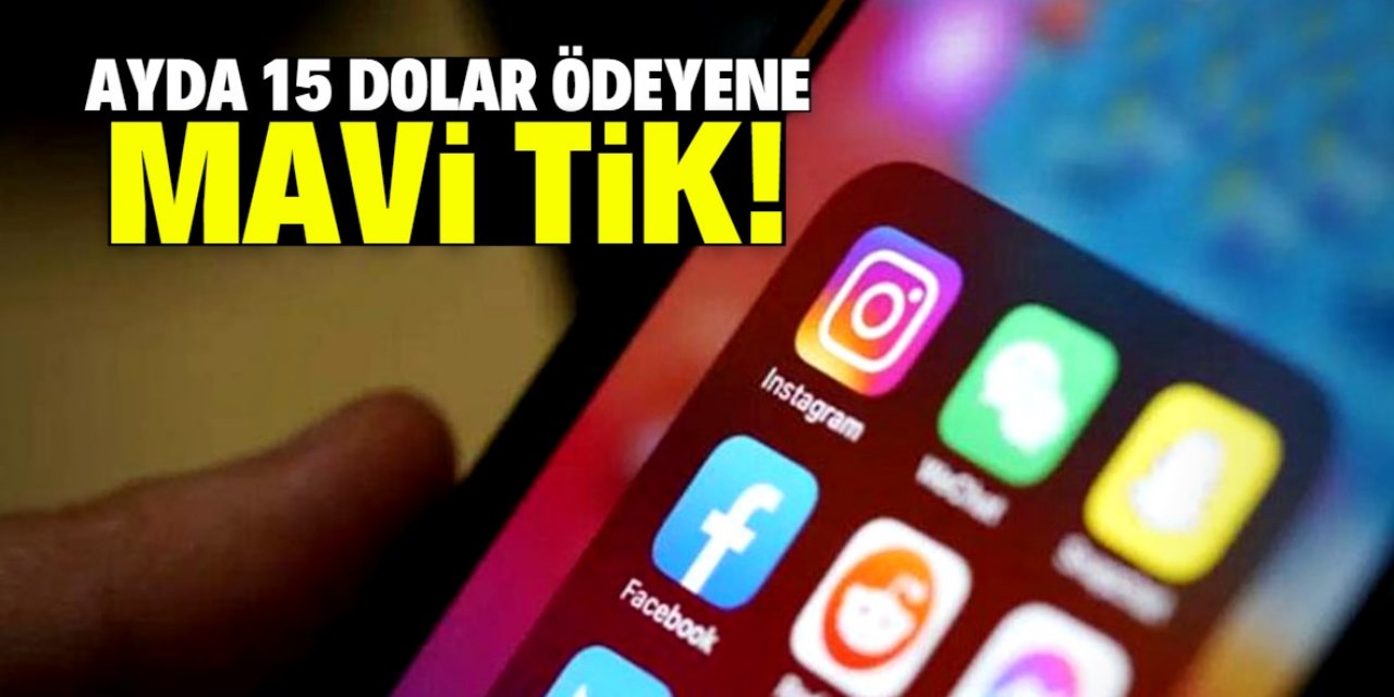 Facebook ve Instagram’a ayda 15 dolar ödeyene mavi tik!