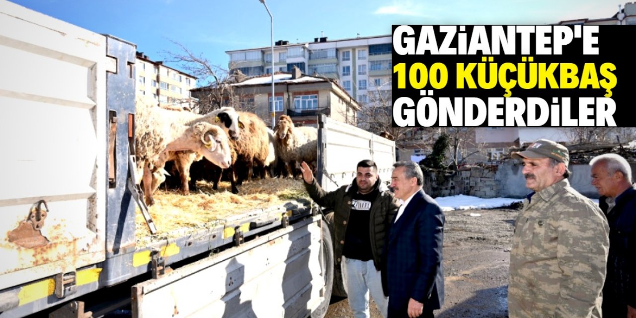 Konya'nın ilçesinden Gaziantep'e 100 küçükbaş hayvan desteği