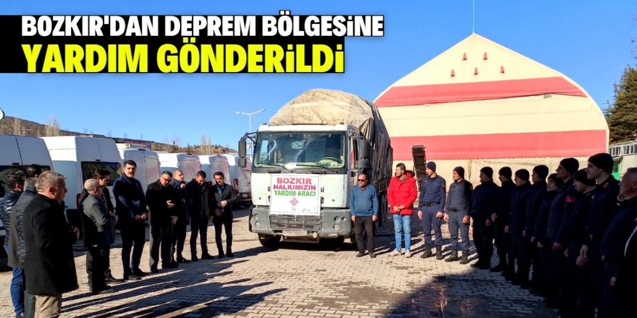 Bozkır'dan deprem bölgelerine destek sürüyor