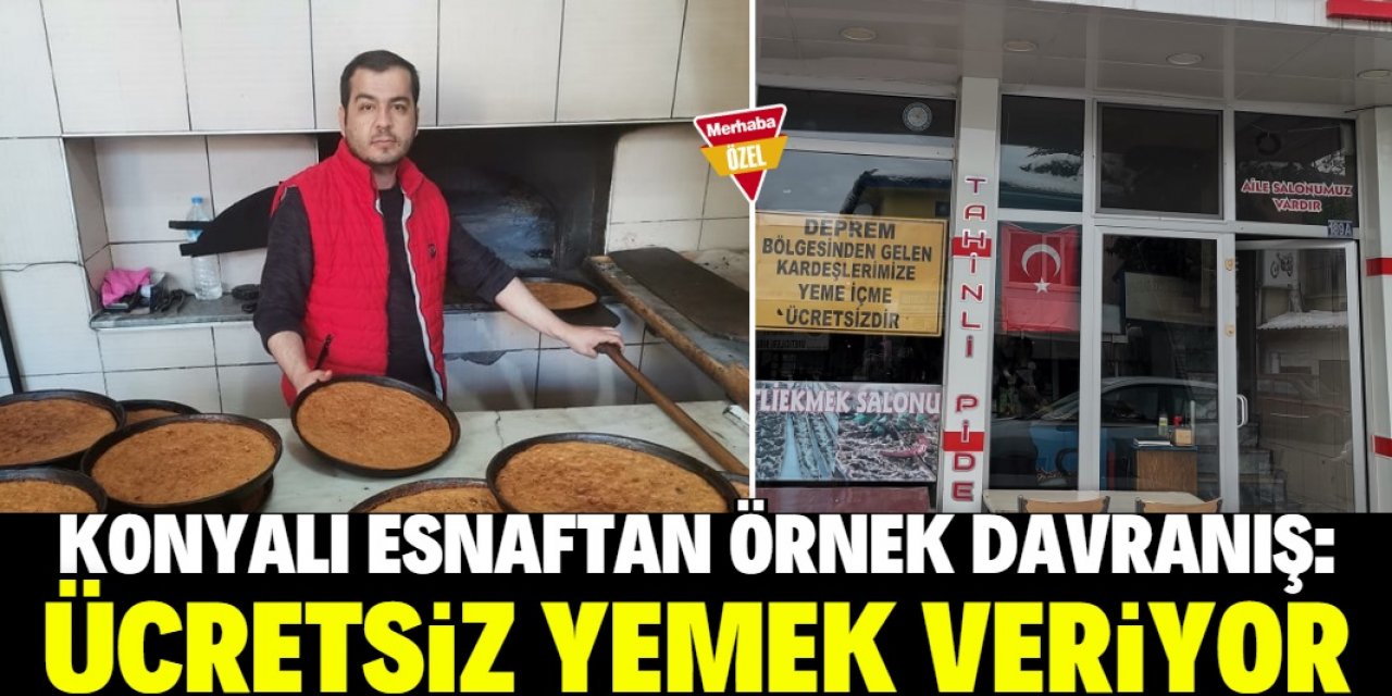 Konyalı esnaf ücretsiz yemek ikramında bulunuyor