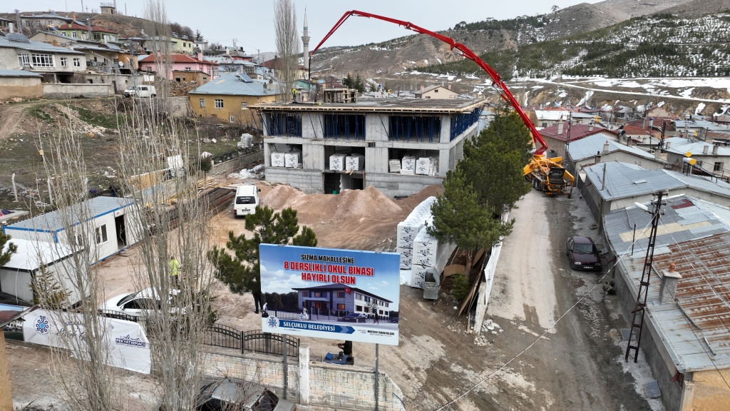 Selçuklu Belediyesi Sızma’ya 8 derslikli okul kazandırıyor