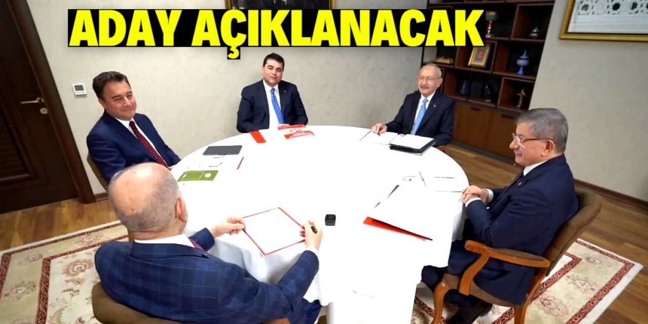 Aday bugün açıklanacak