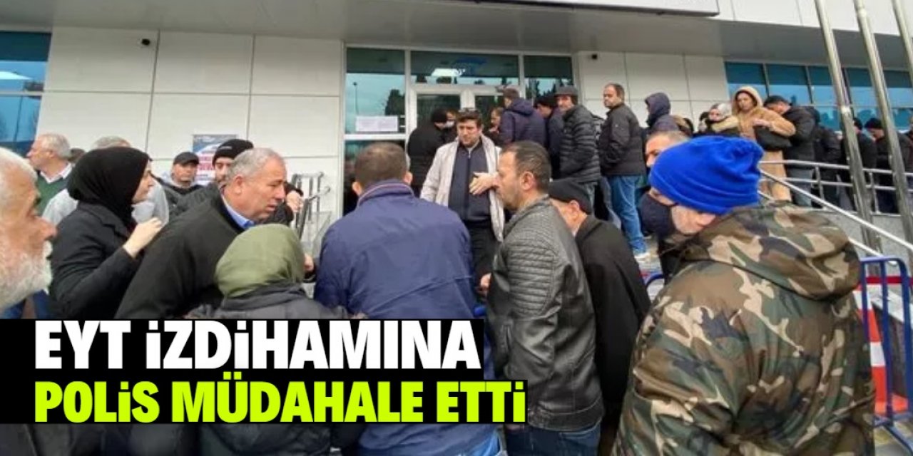 EYT izdihamına polis müdahale etti