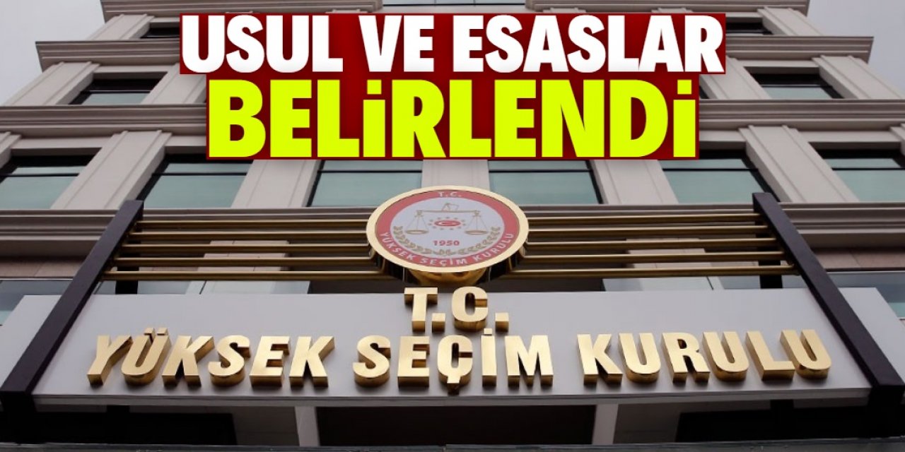 Seçim ittifakına yönelik usul ve esaslar Resmi Gazetede yayımlandı