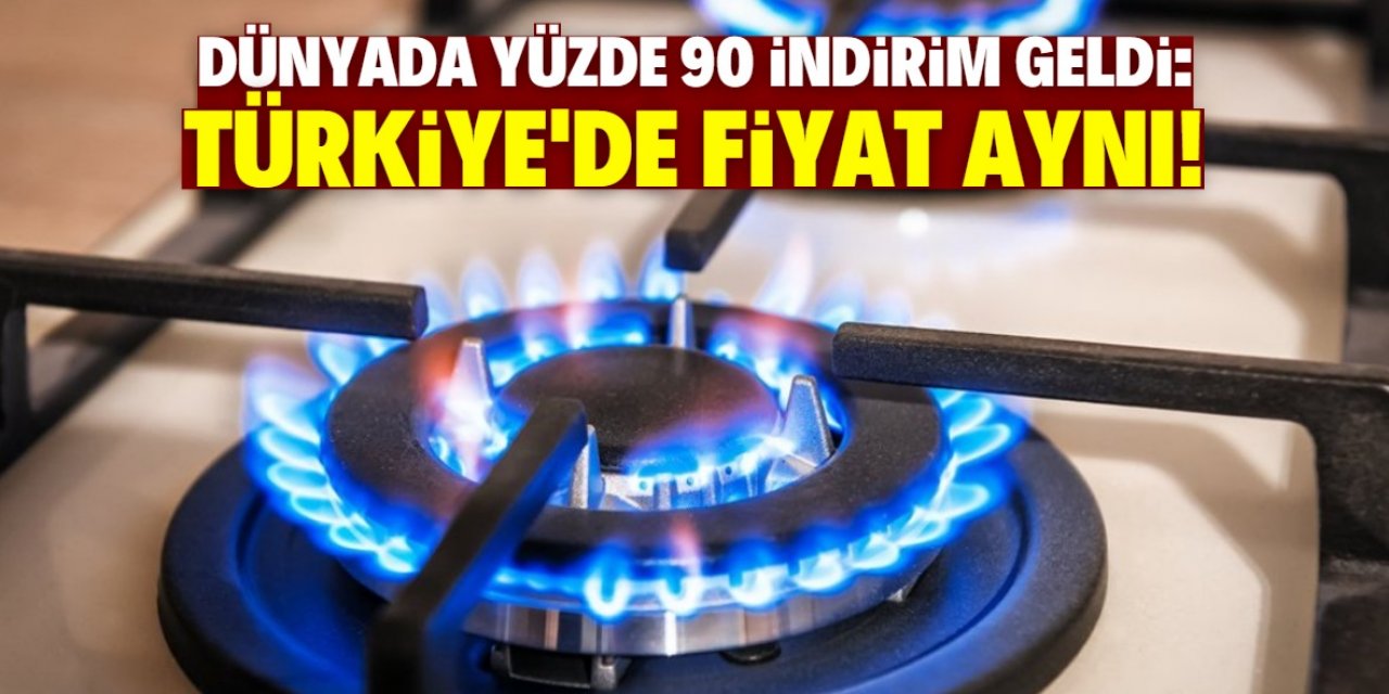 Dünyada doğalgaz ucuzlarken Türkiye'de fiyat aynı!