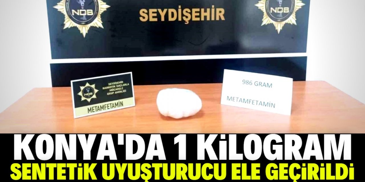 Konya'da 1 kilogram sentetik uyuşturucu ele geçirildi