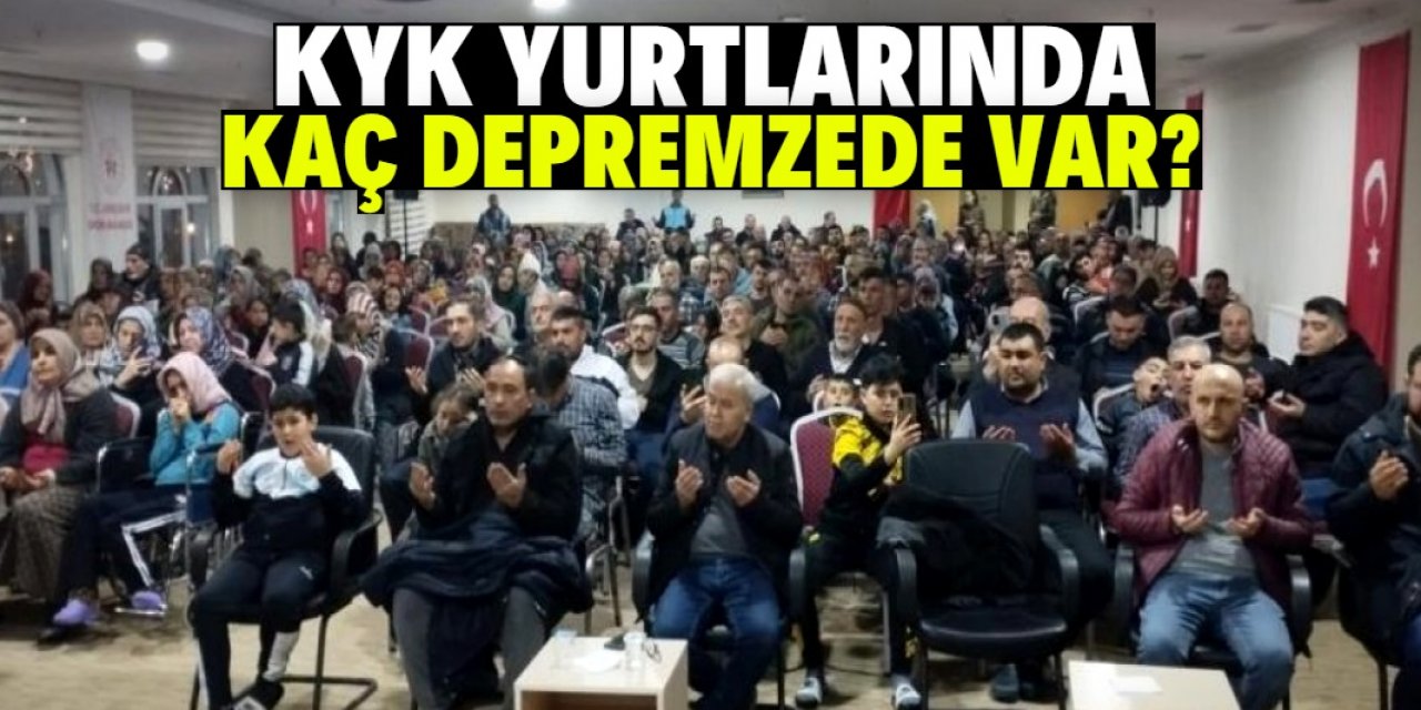 Konya KYK yurtlarında kaç depremzede misafir ediliyor?