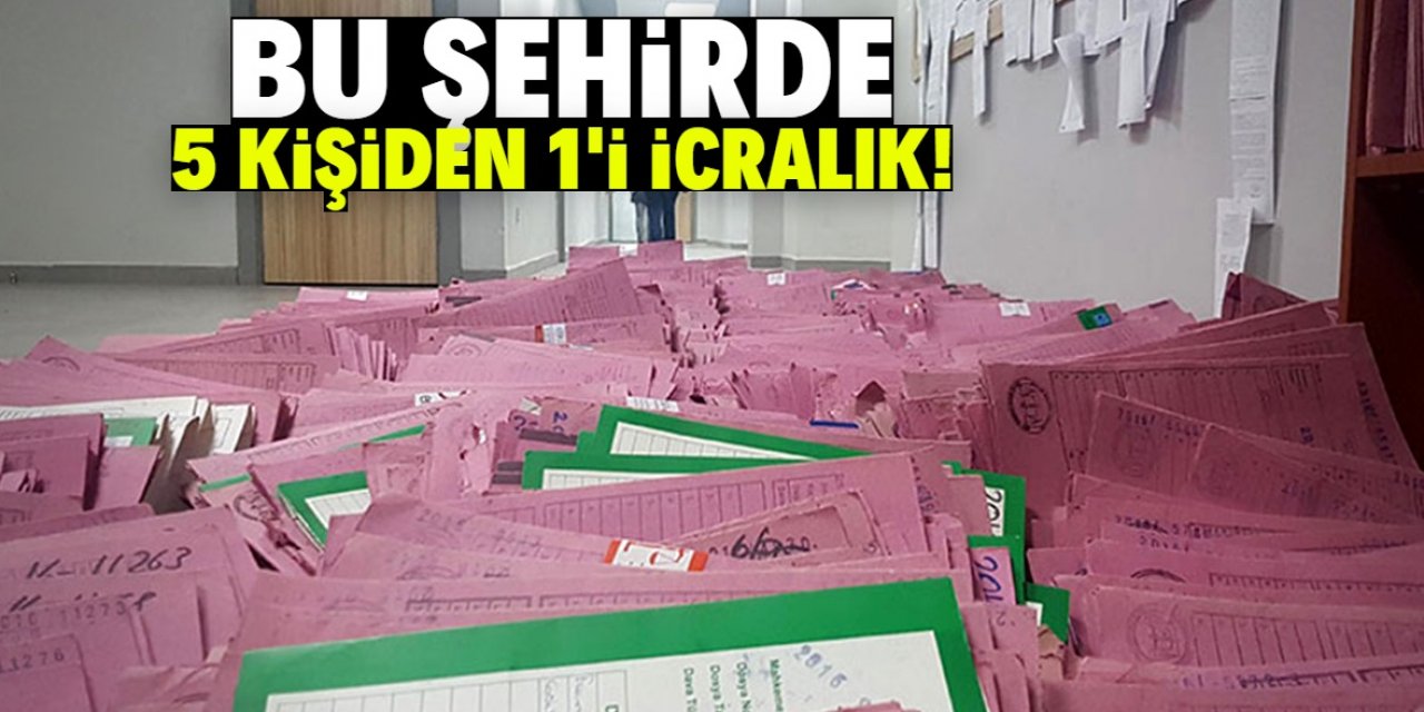 Bu şehirde 205 bin kişi icralık!