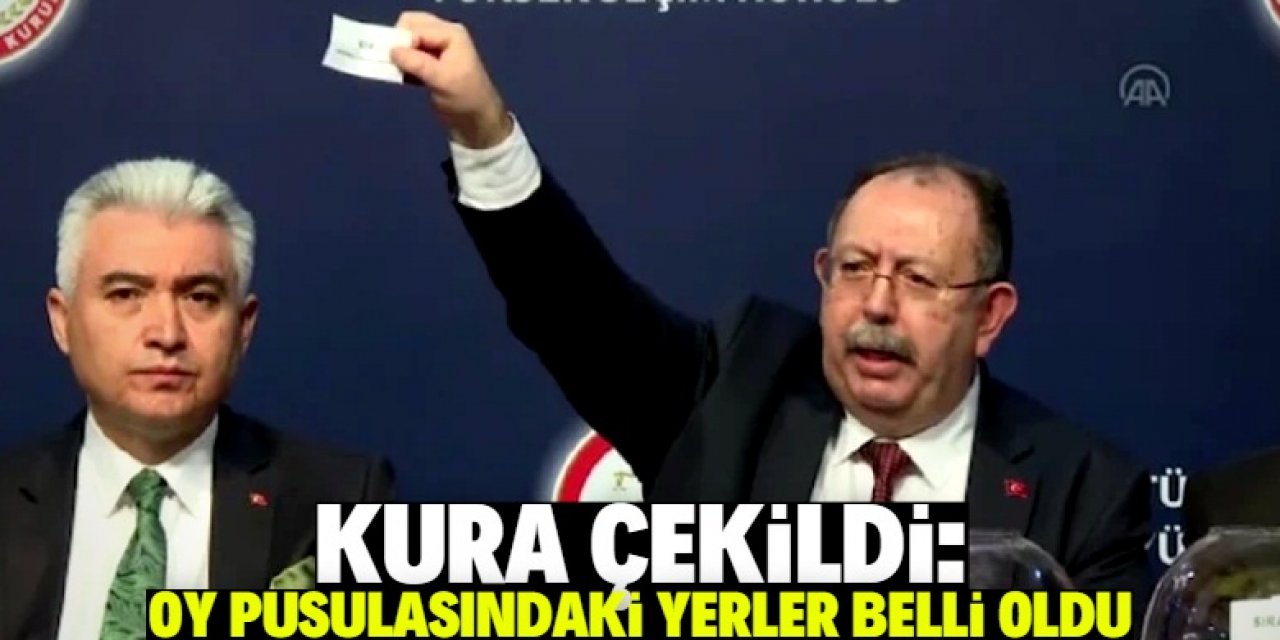 Cumhur İttifakı ve Millet İttifakı'nın oy pusulasındaki yeri belli oldu