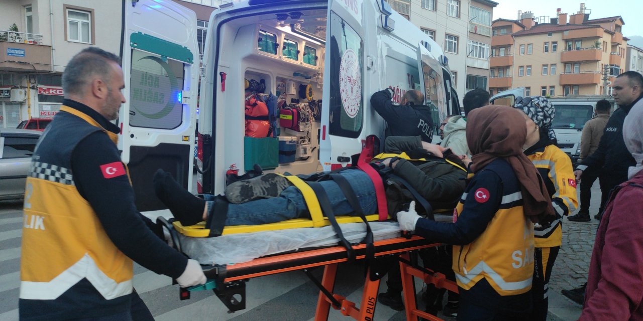 Konya'da otomobille motosikletin çarpışması sonucu 1 kişi yaralandı