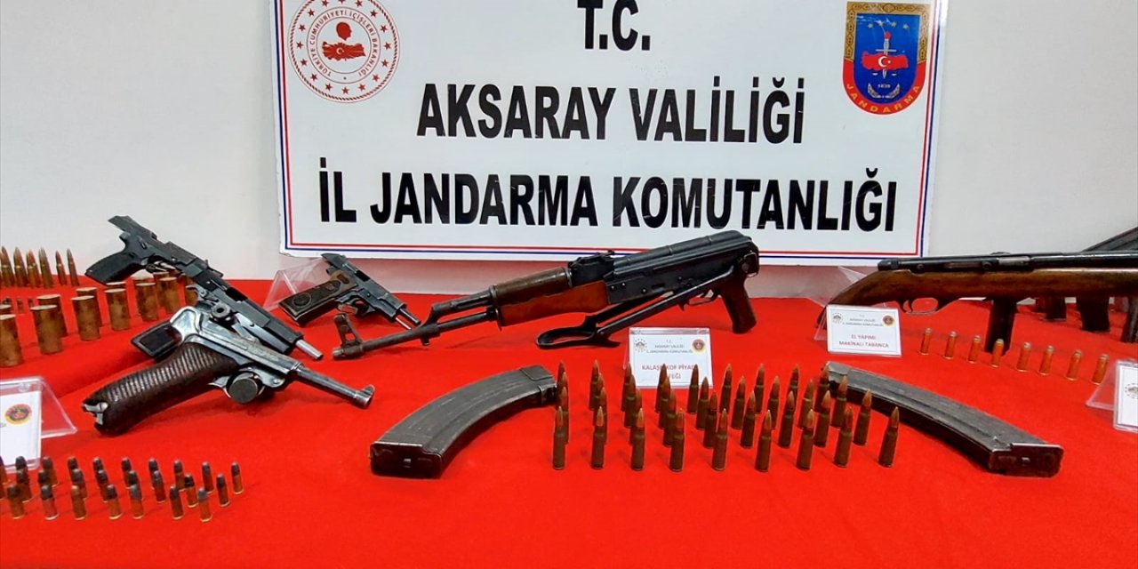 Aksaray'da kaçak silah ve uyuşturucu madde operasyonunda bir kişi tutuklandı