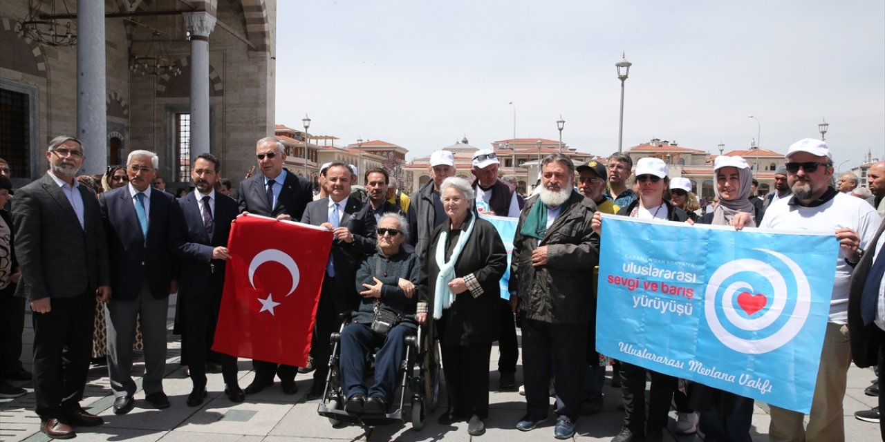 "5. Uluslararası Sevgi ve Barış Yürüyüşü" Konya'da tamamlandı