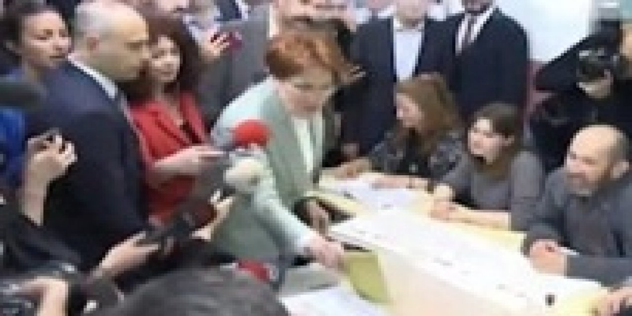 İYİ Parti lideri Meral Akşener, oyunu kullandı