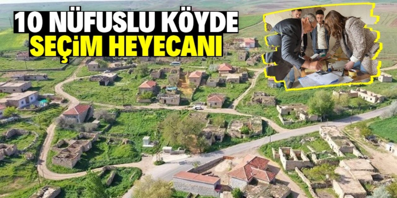 10 nüfuslu köyde seçmen oy kullandı