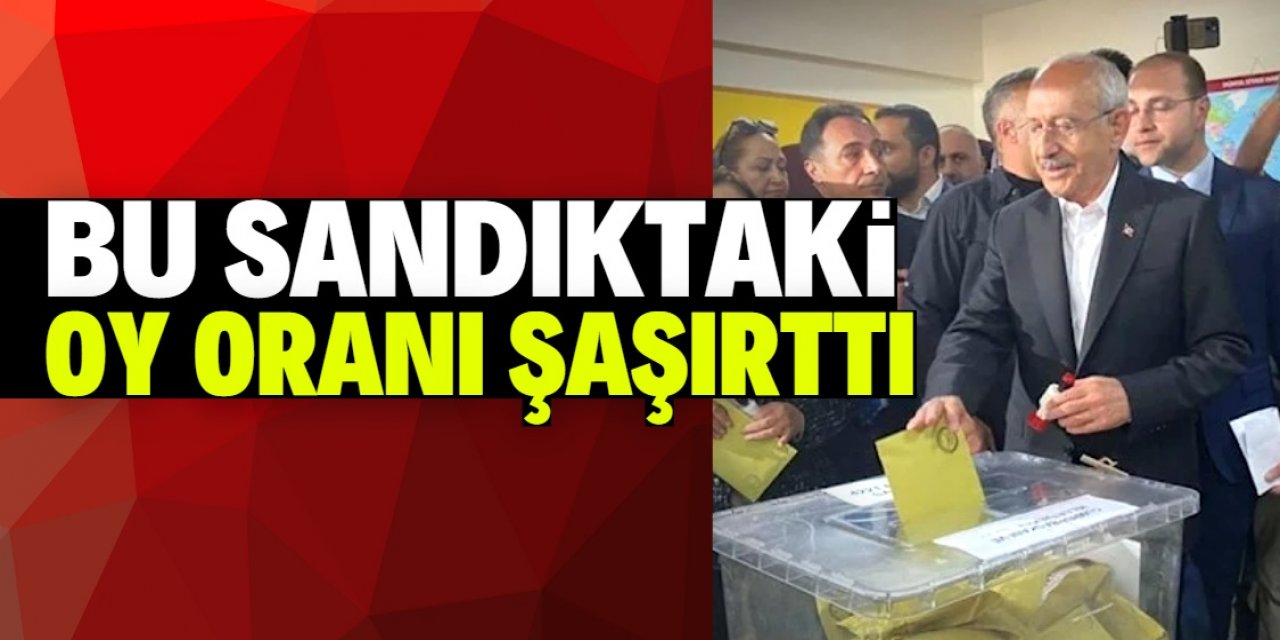 Bu sandıktaki oy oranı şaşırttı