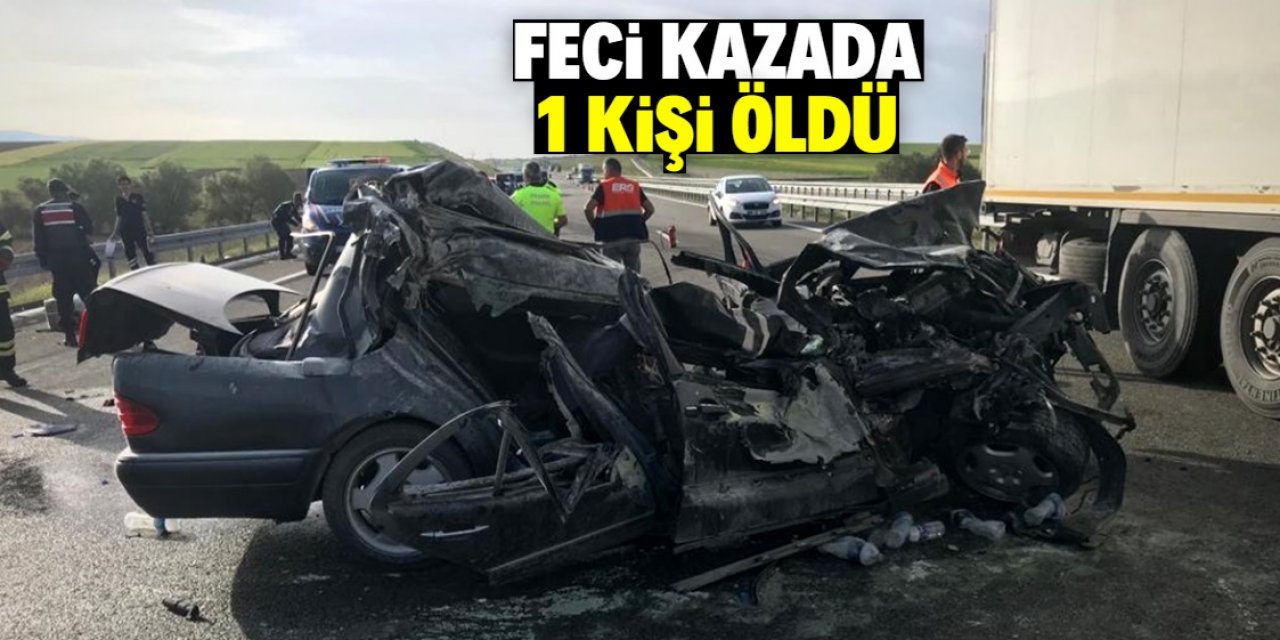 Aksaray'daki feci kazada 1 kişi öldü