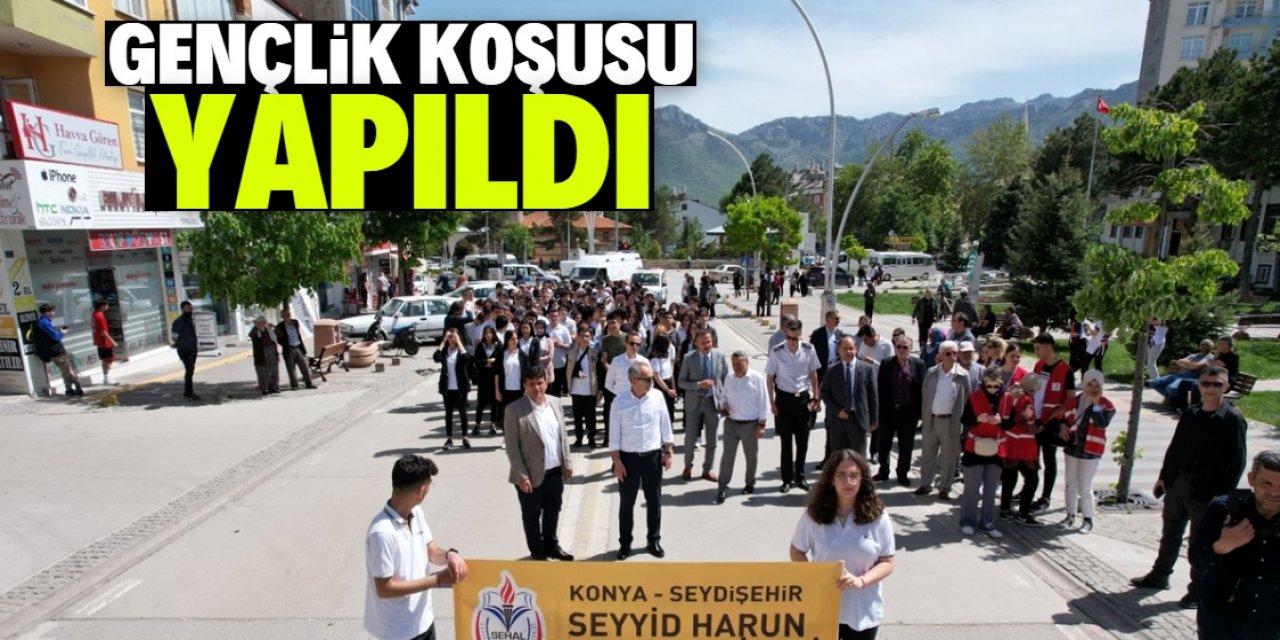 Konya Seydişehir'de gençlik yürüyüşü ve koşusu yapıldı