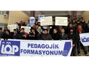 Diyarbakır’da İlahiyat Öğrencileri Formasyon İçin Eylem Yaptı