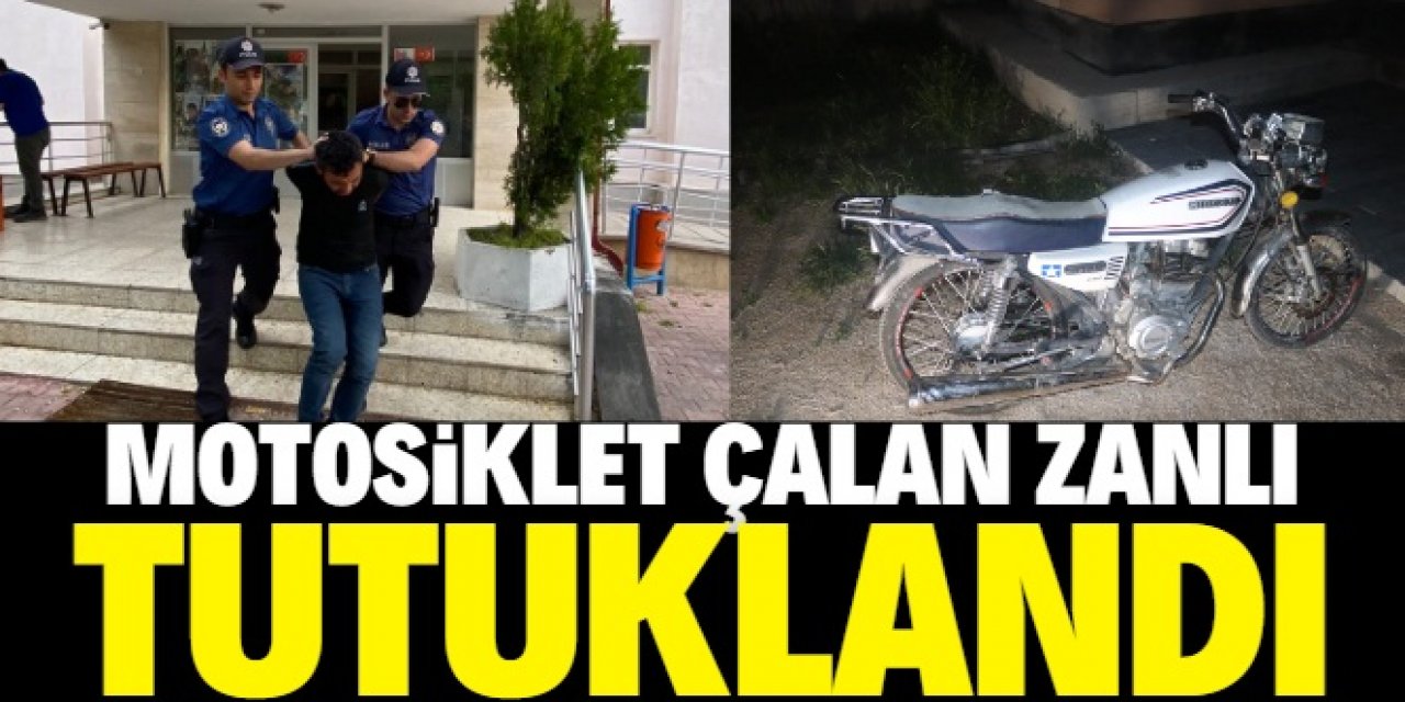 Konya'da motosiklet hırsızlığına karışan zanlı tutuklandı