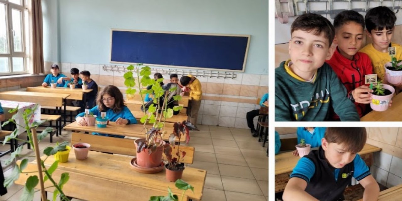 ‘Okullarımız Çiçek Açıyor’  projesi aralıksız sürüyor