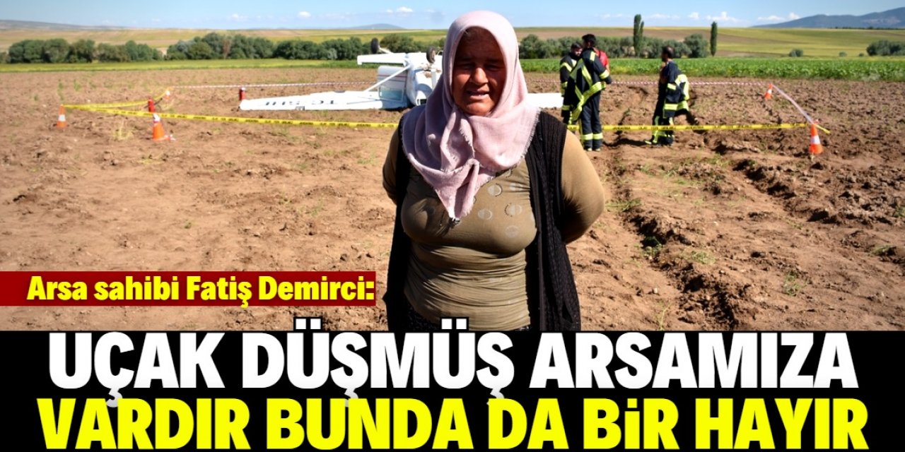 Aksaray'da düşen sivil eğitim uçağındaki 2 kişi yaralandı