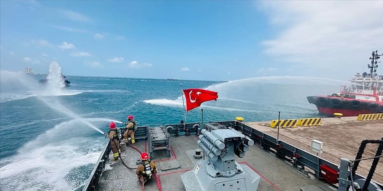 TCG Anadolu'nun Aksaz'daki ilk eğitim görüntüleri paylaşıldı