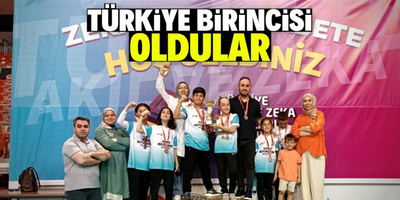 Karapınar ekibi Türkiye birincisi oldu