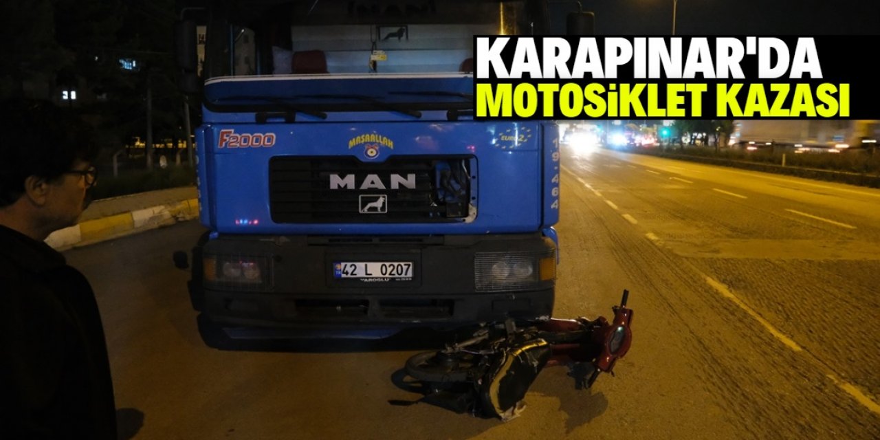 Karapınar'da motosiklet kazası