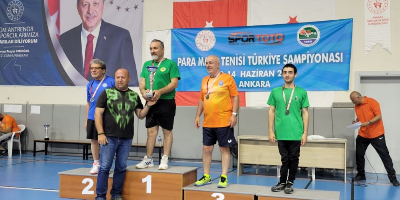 Karataylı Yiğit masa tenisinde Türkiye 3.sü oldu