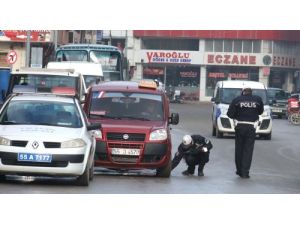 Bafra'da Kabak Lastikli Araçlara Göz Açtırılmıyor