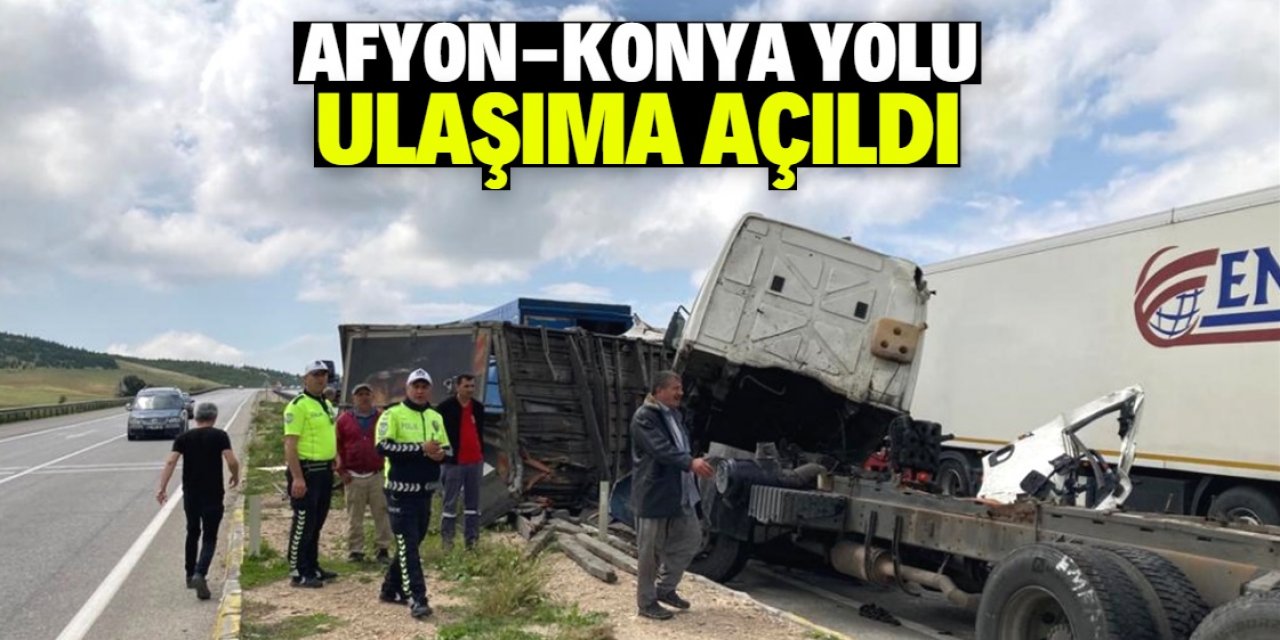 Afyon-Konya yolu ulaşıma açıldı