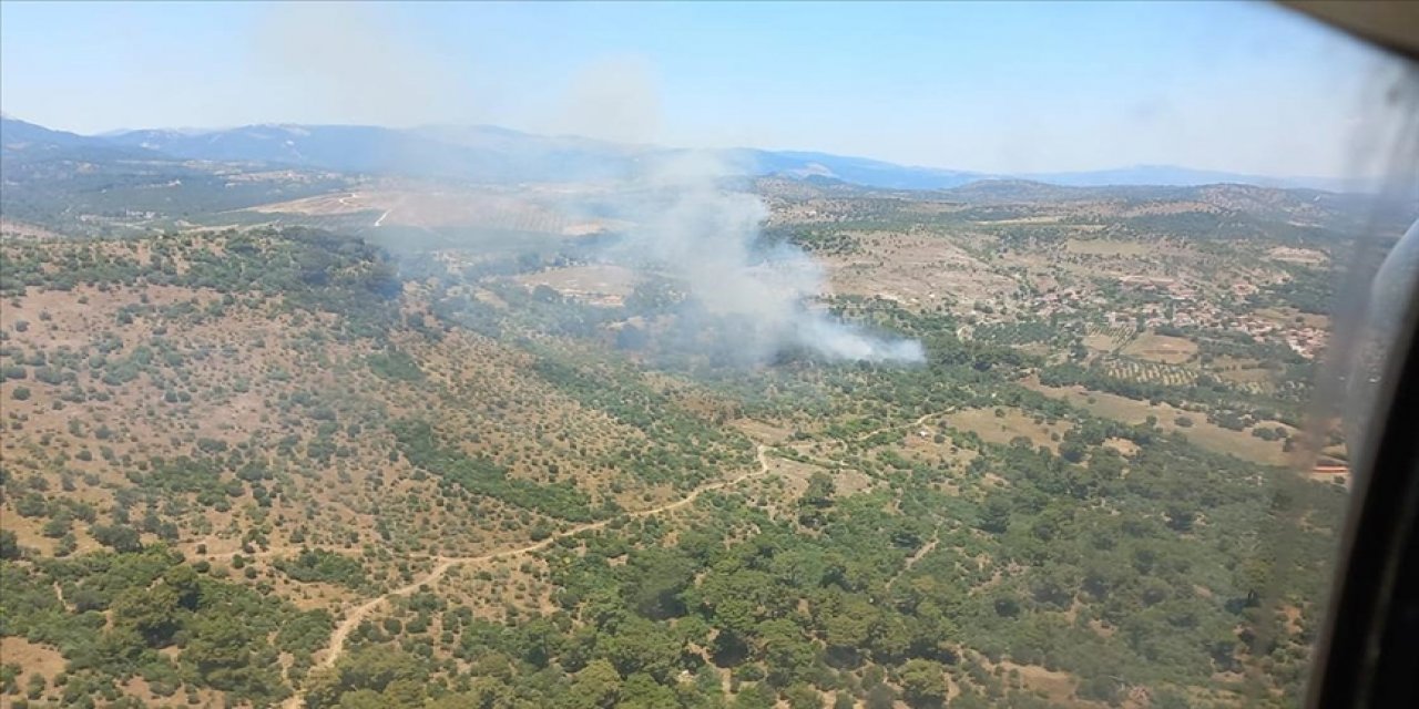 İzmir'de ormanlık alanda çıkan yangın kontrol altına alındı