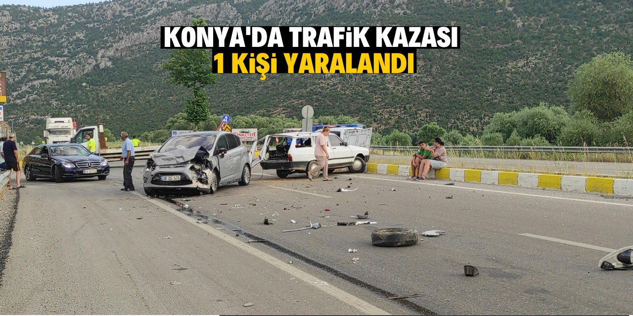 Seydişehir'de trafik kazasında 1 kişi yaralandı