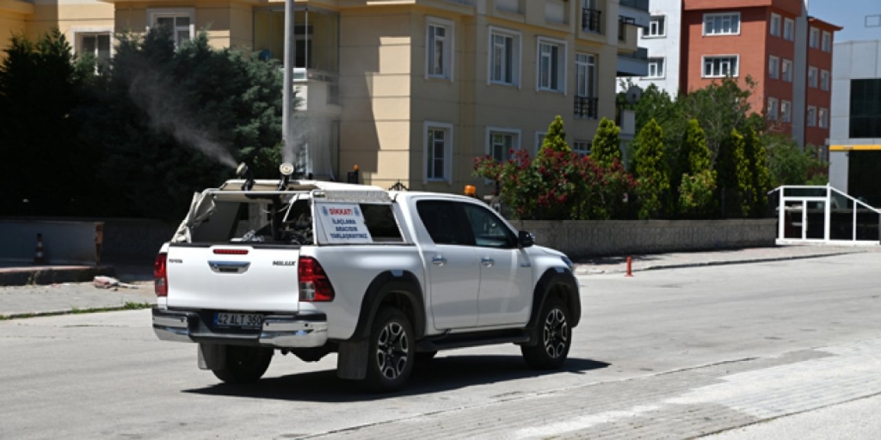 Selçuklu’da ilaçlama çalışmaları sürüyor