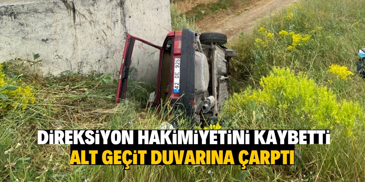 Konya'daki trafik kazasında 3 kişi yaralandı