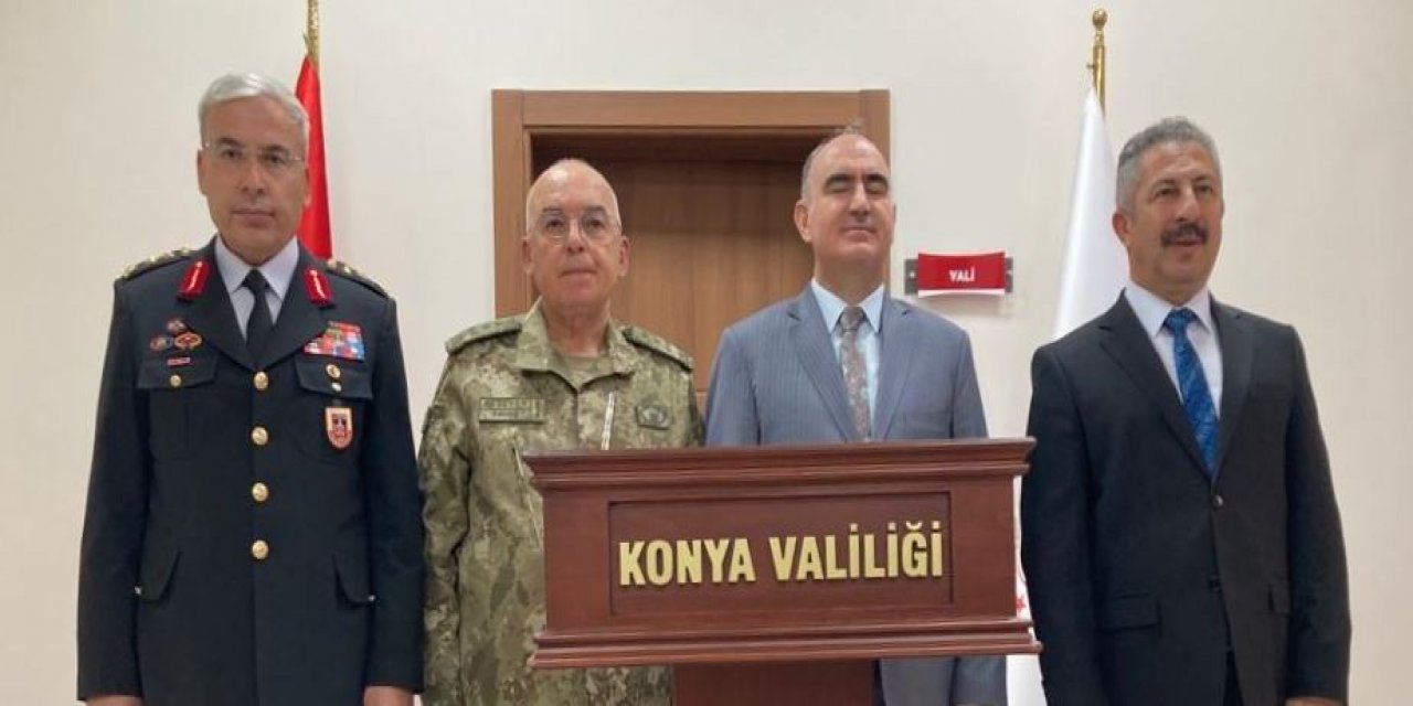 Orgeneral Musa Avsever Konya Valiliği'ni ziyaret etti