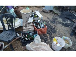 Cunda Adası'nda 2 Bin Litre Kaçak İçki Ele Geçirildi