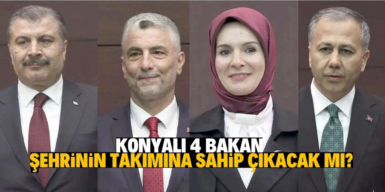 Konyaspor taraftarı Konyalı 4 bakandan destek bekliyor