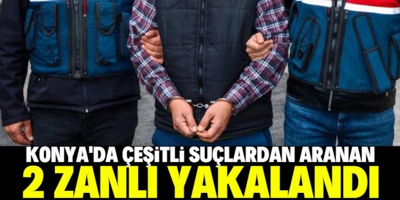 Konya'da çeşitli suçlara karışan 2 zanlı yakalandı