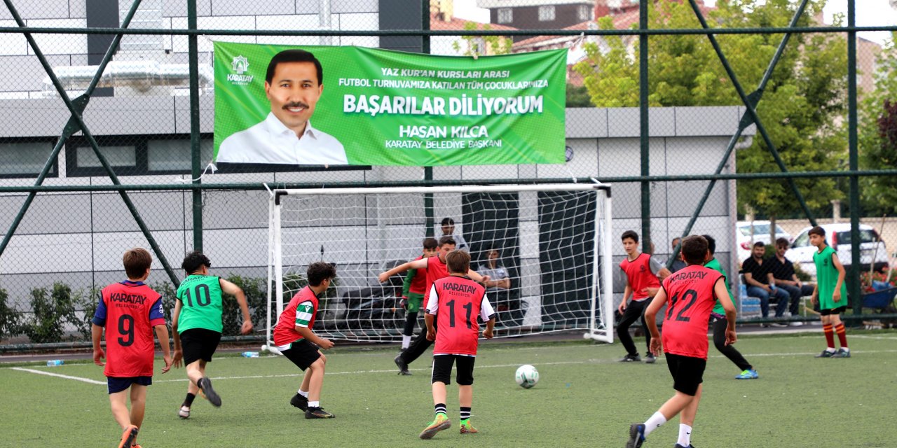 Karatay’da Kur’an Kursu öğrencileri arası futbol turnuvası başladı