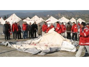 Kızılay'dan Afet Sonrası Tatbikatı