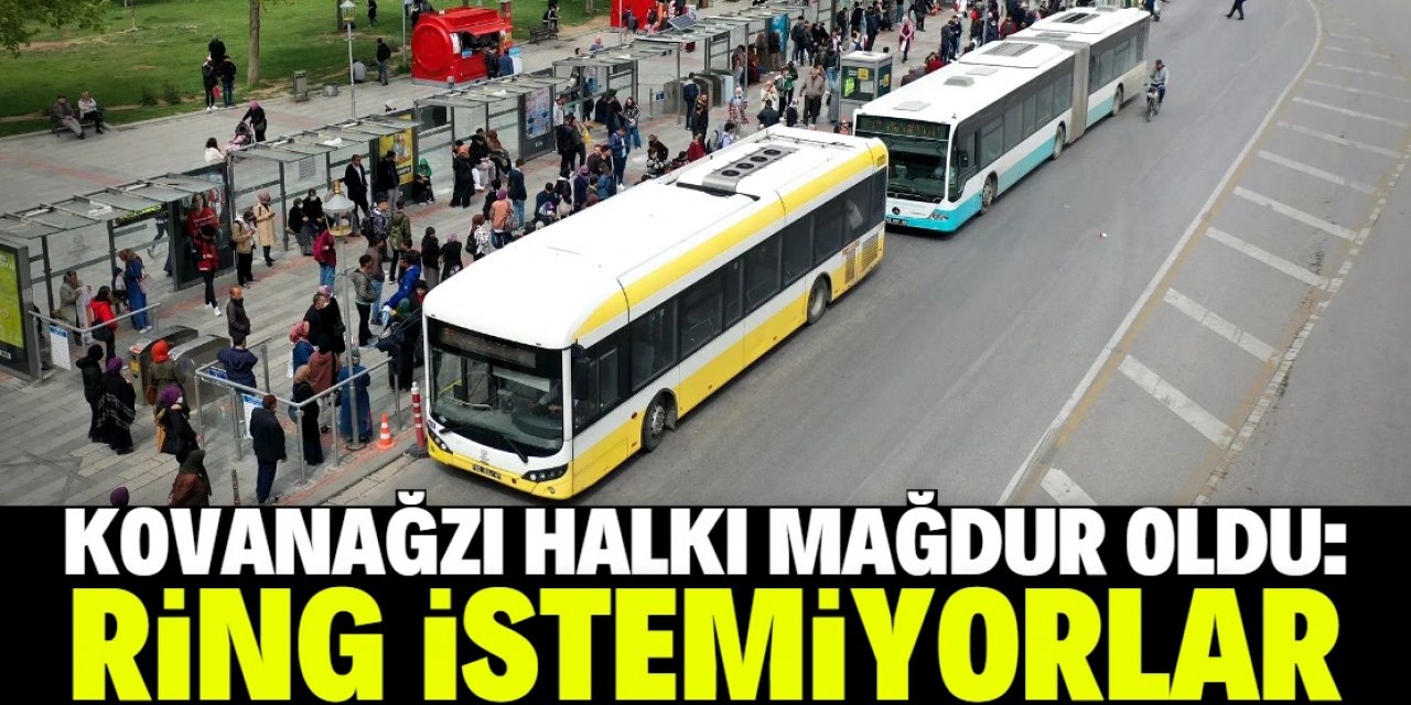 Konya'da 45 yıllık Kovanağzı otobüs hattının ring yapılmasına büyük tepki